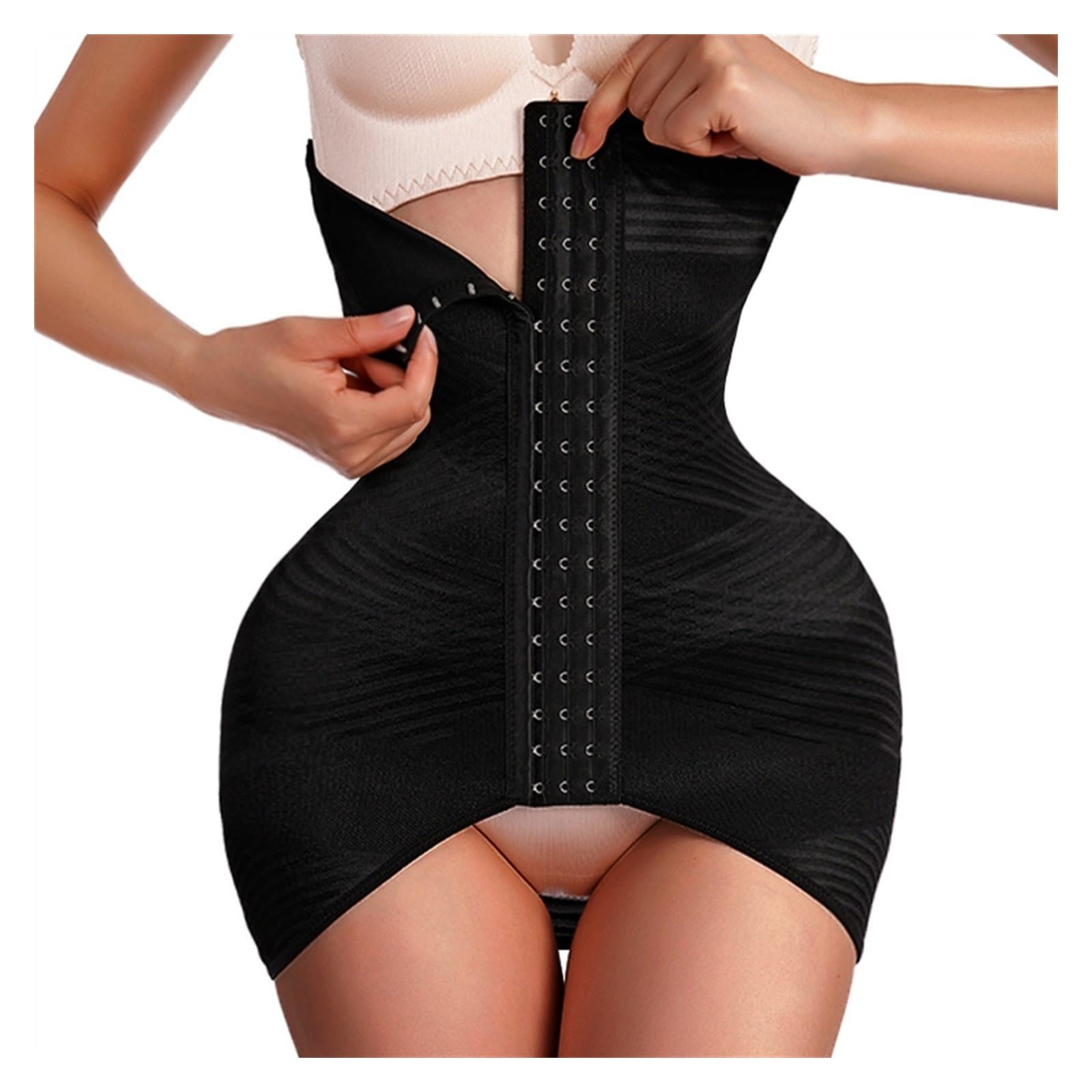 Corsé De Cintura para Mujer Recuperación Postparto Vientre Pelvis Corsé Adelgazante Fajas Postparto Faja Abdominal Soporte Lumbar(Black,L)