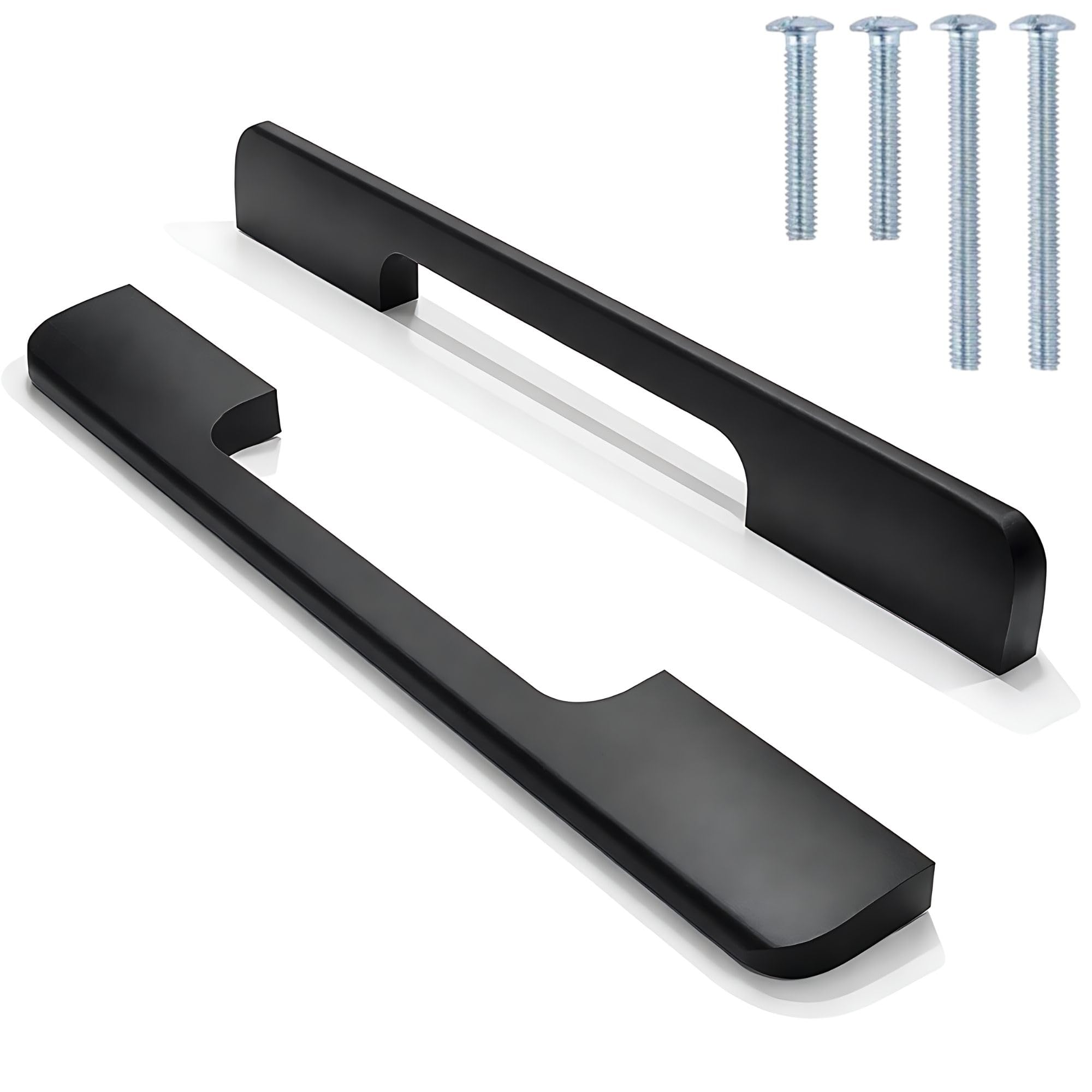 Poignée cuisine noir mat 128mm pour relooker un dressing et placard