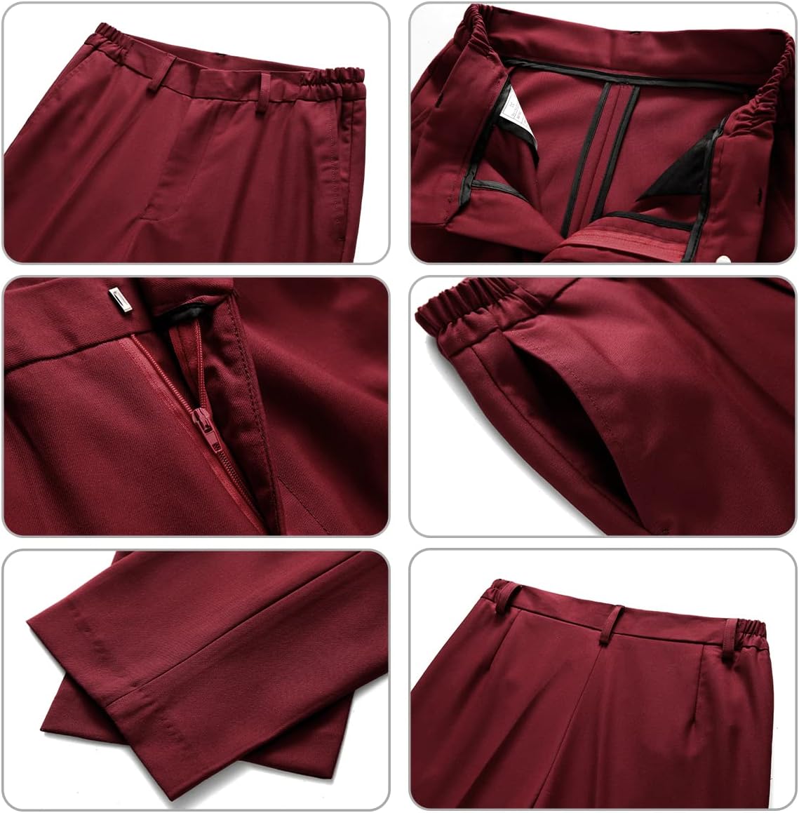 Lamgool Boys Suit Slim Fit 2-Piece Formal Set Tuxedo Blazer Jacket and Pants for Kids Prom Wedding Party Size 4-16 Years - Image 6