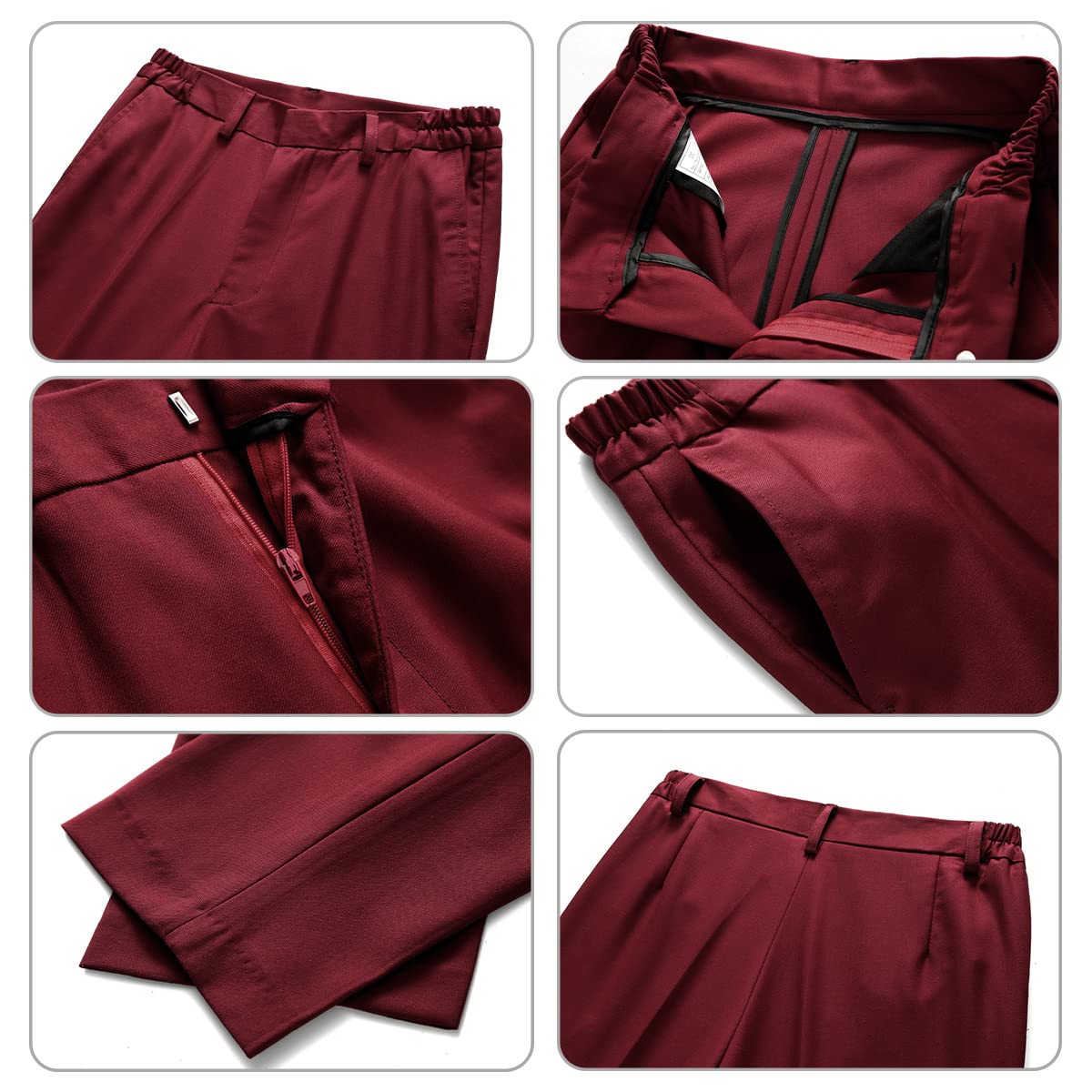 KUDORO Conjunto de traje formal de 3 piezas ajustado con chaqueta de esmoquin, chaleco, pantalones para niños, anillos de boda, fiesta