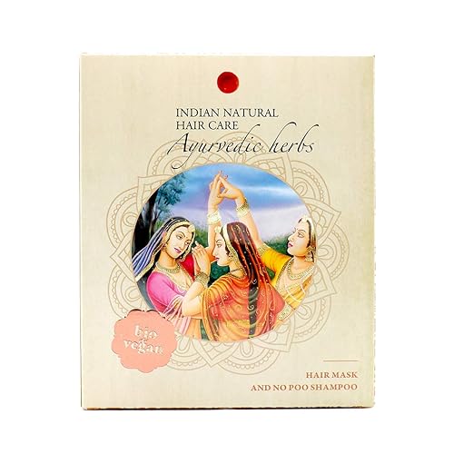 Miniatura 2 de Polvo de hierbas ayurvédicas - Mascarilla para el cabello y champú suave - Orgánico fresco y puro - 7 onzas - Indian Natural Hair Care