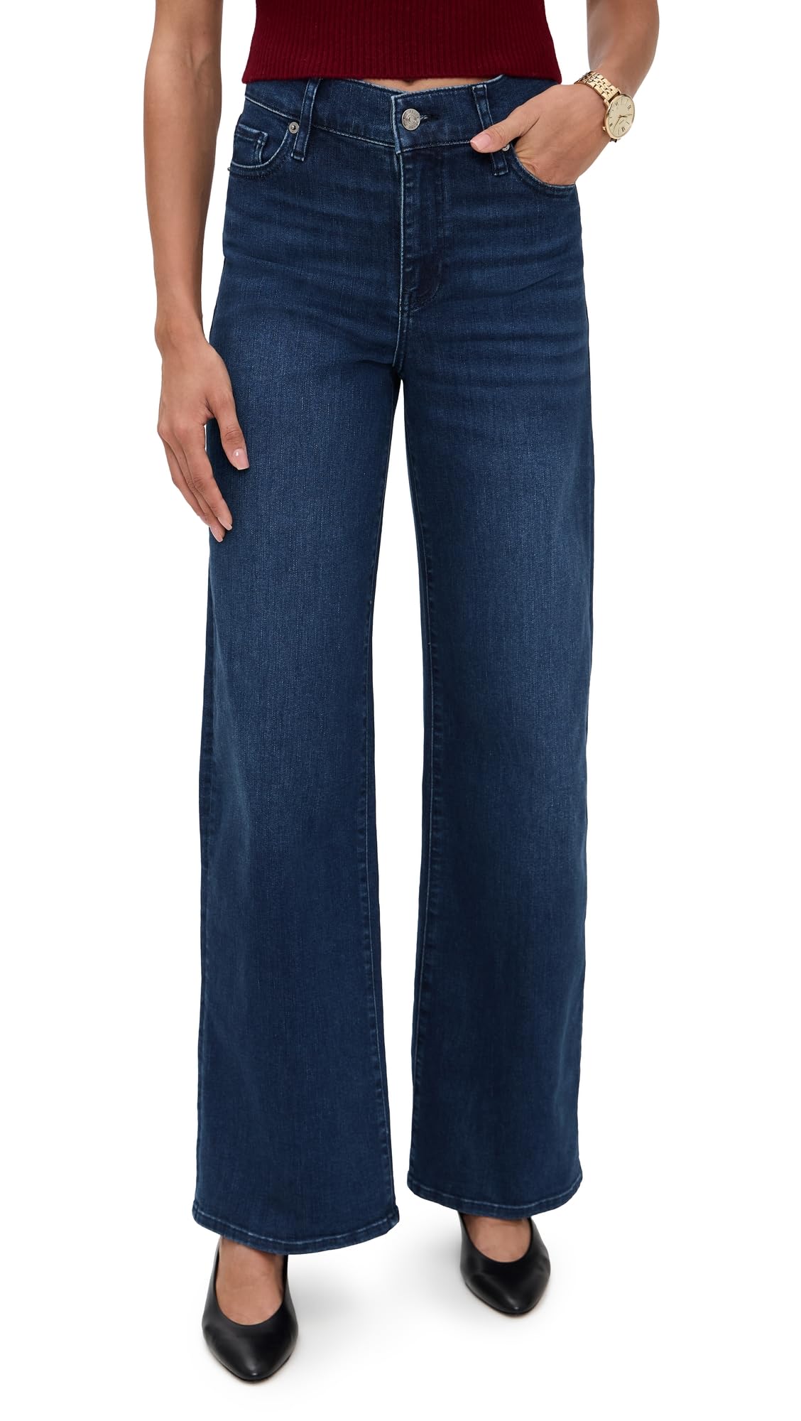 FRAME Women's Le Slim Palazzo Jeans