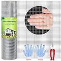 Thinkahead Hardware Cloth 1/2 Inch 36 X 100 ft 19 Gauge, Chicken Coop Wire Fencing, Hot Dipped Galvanized Wire Mesh, Hardware Cloth for Chicken Coop, Rabbit Cages, Garden, Small Rodents Screen Fence