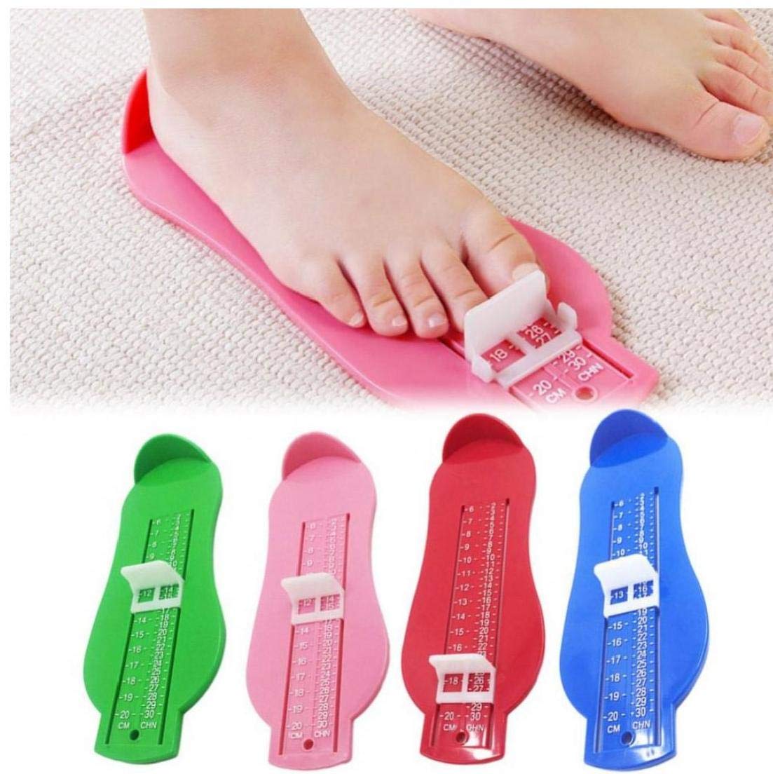 Amoyer Abs Care Kid Infant Measure Tool Measure Gauge Shoes Size Measuring Ruler Tools Shoes Fittings Gauge Foot Measure