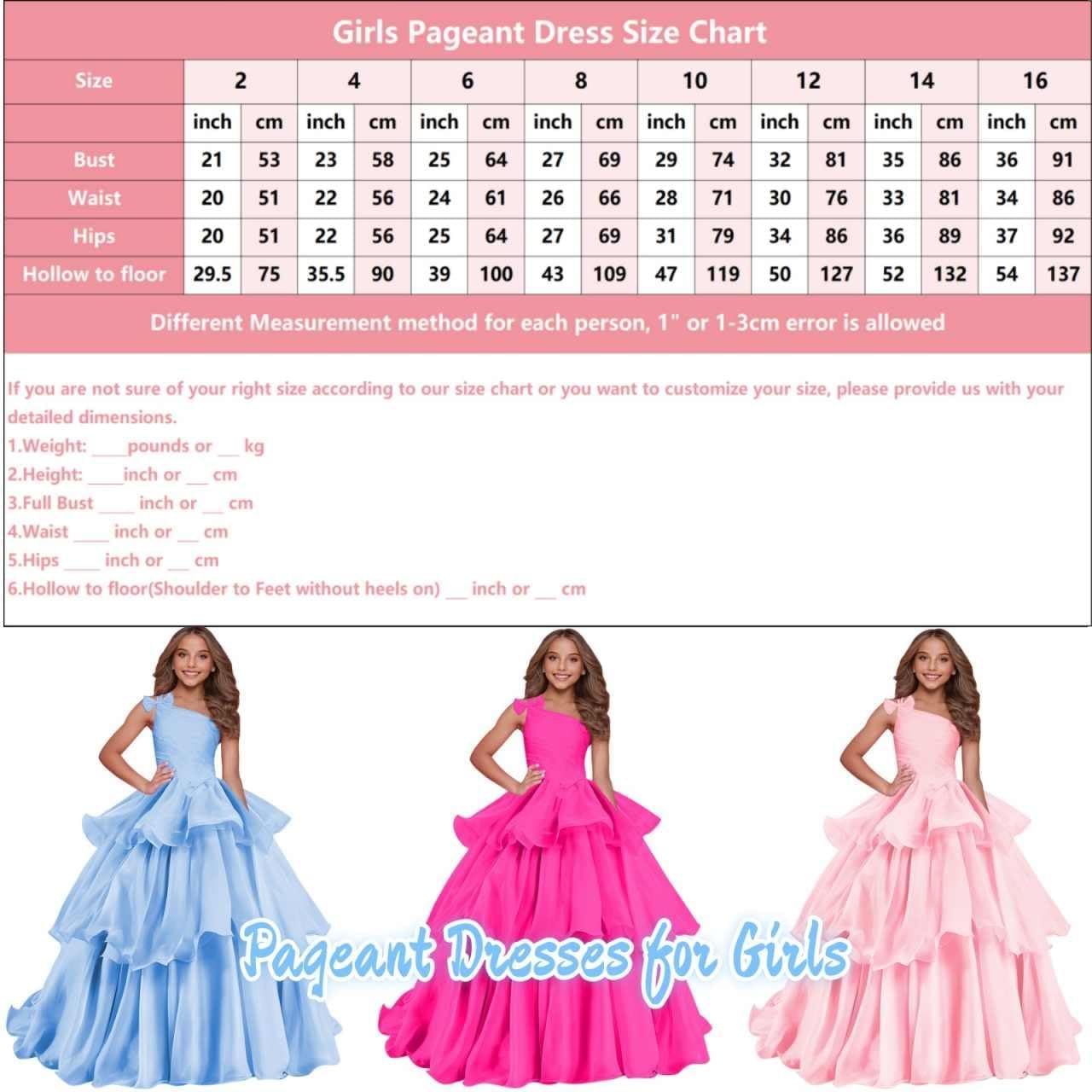 One Shoulder Pageant Dresses for Girls Puffy Organza Flower Girl Dress for Wedding Party Communion Ball Gown