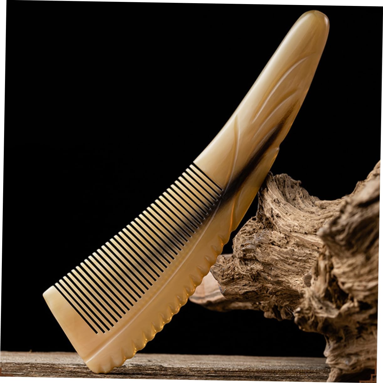 Beaupretty 3 Pièces Peigne En Bois Fin Peigne à Moustache à Cheveux En Bois Naturel s De Coiffure Pour Femmes De Soin Des Cheveux Masseur Homme Antistatique Cornes