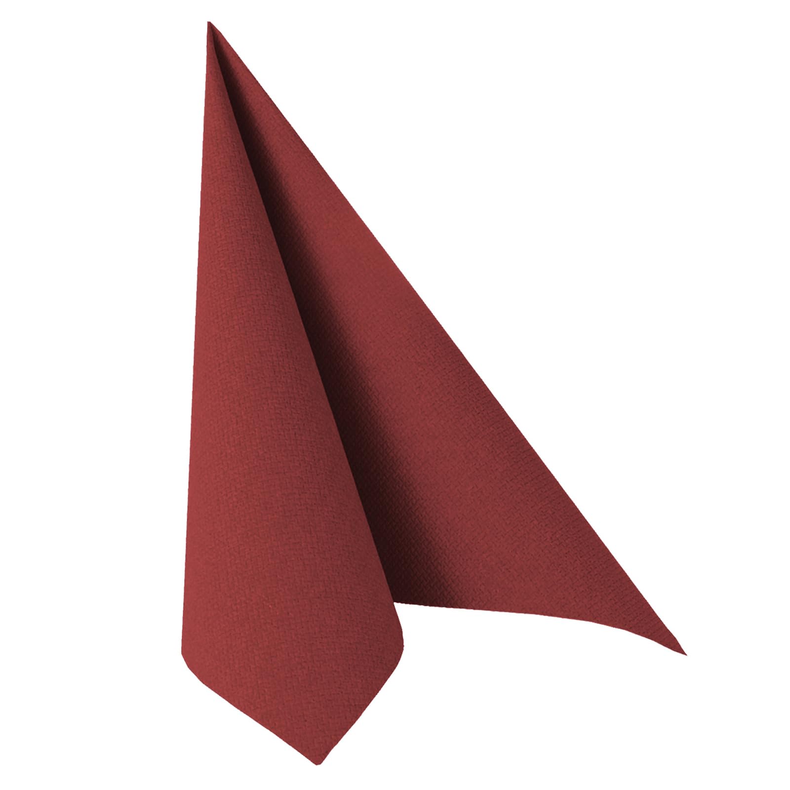 Serviettes en papier Papstar bordeaux 40x40 cm idéales pour repas de fête