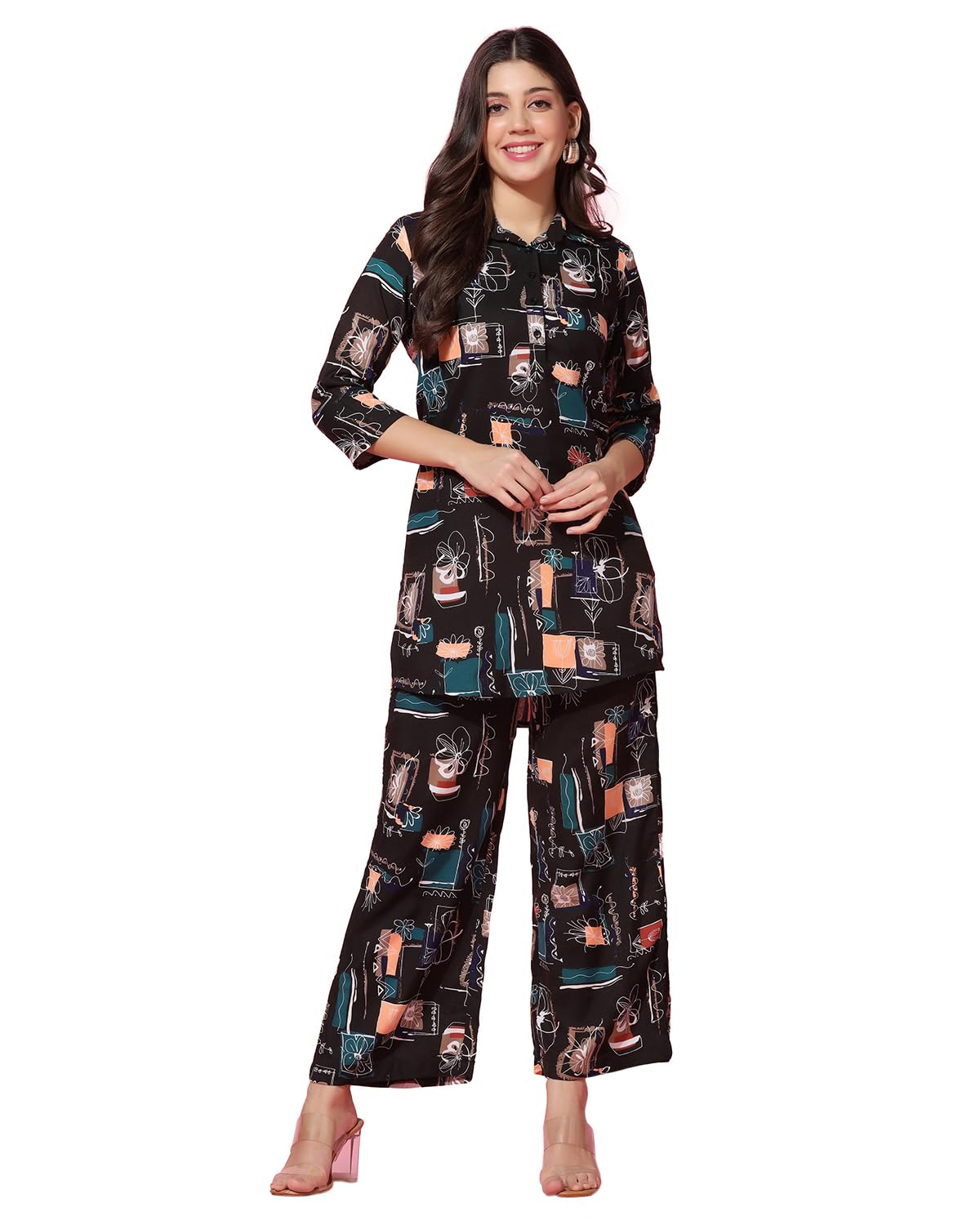 TOPLOT Women Collar-Pair-5134 co ord set (pack of 2)