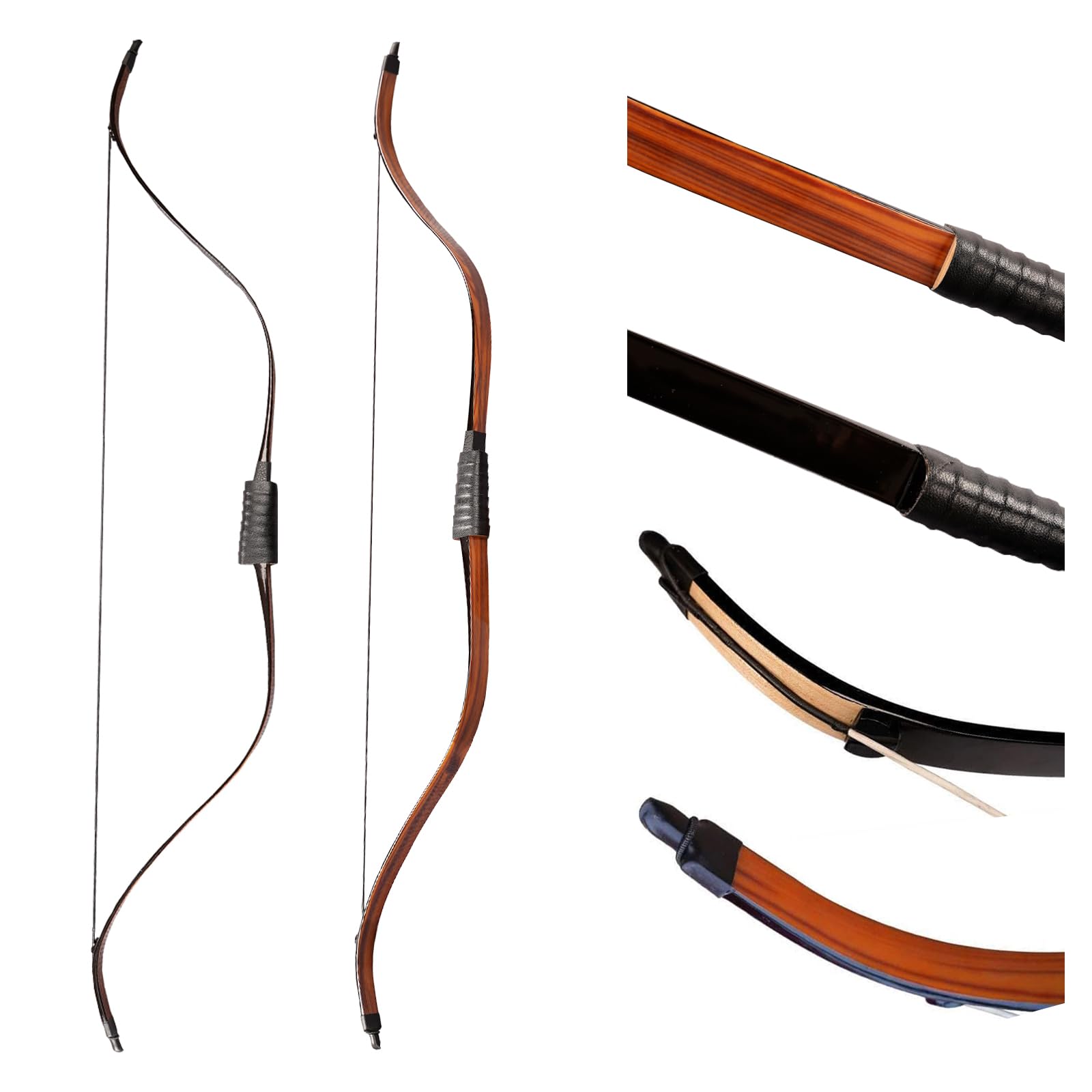 PMZ Archery Recurve Korean Bow High-Performance Horseback Hunting Right Left Hand Traditional Bow for Beginner Adults Teenagers