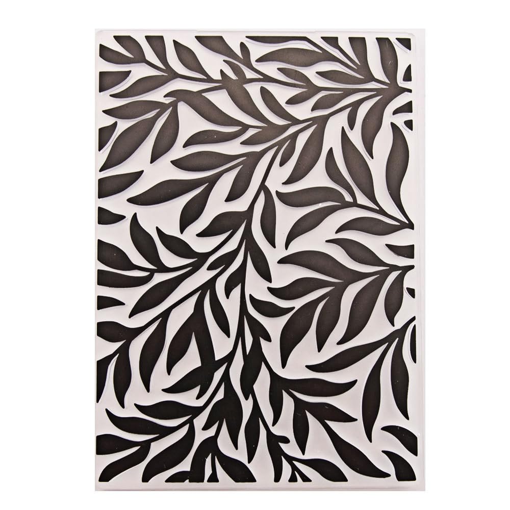 Branches Leaves Plastic Embossing Folders,DIY Scrapbooking Artist Embossing Machine Template Paper Card Embossing Stencil for Card Making Photo Album Craft Decoration 10.5x14.8cm