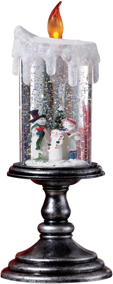Lighted Christmas Snowman Candle Decoration, Snowman
