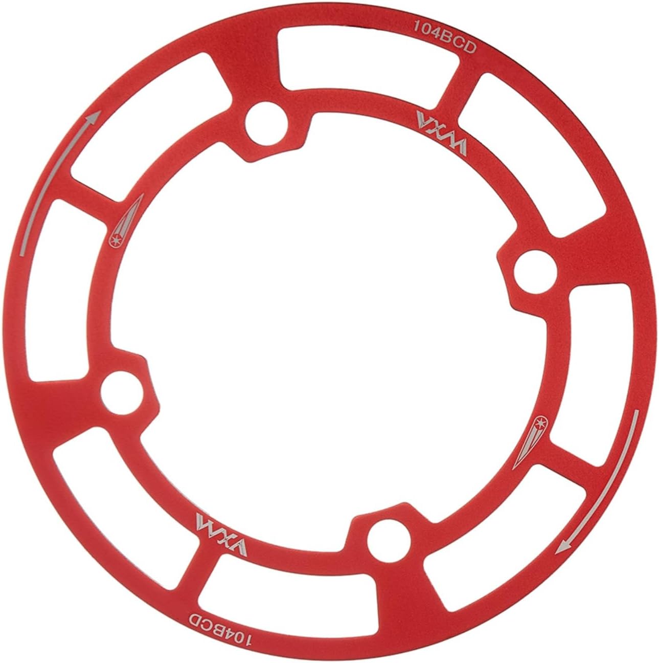 YBEKI Aluminum Chainring Guard 104 BCD 32-42T Mountain Bike Crankset Protector - CNC Machined Chainring Protector Compatible with Shimano/SRAM Cranksets