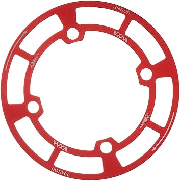 YBEKI Aluminum Chainring Guard 104 BCD 32-42T Mountain Bike Crankset Protector - CNC Machined Chainring Protector Compatible with Shimano/SRAM Cranksets