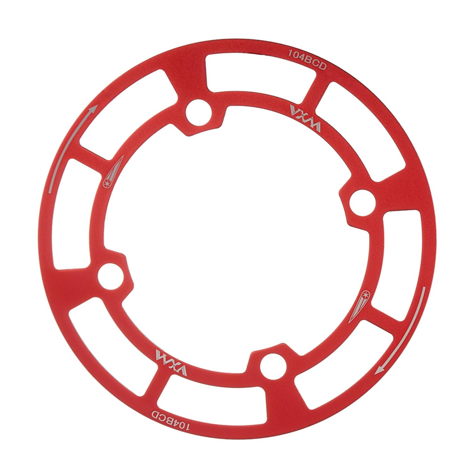 YBEKI 104BCD Chain Guard for Mountain Bike (32-42T) | Lightweight Aluminium Chainring Guard | CNC Machined & Sandblasted | Compatible with Shimano M610/M780/SRAM/XTR | Protective Cover Against Chain