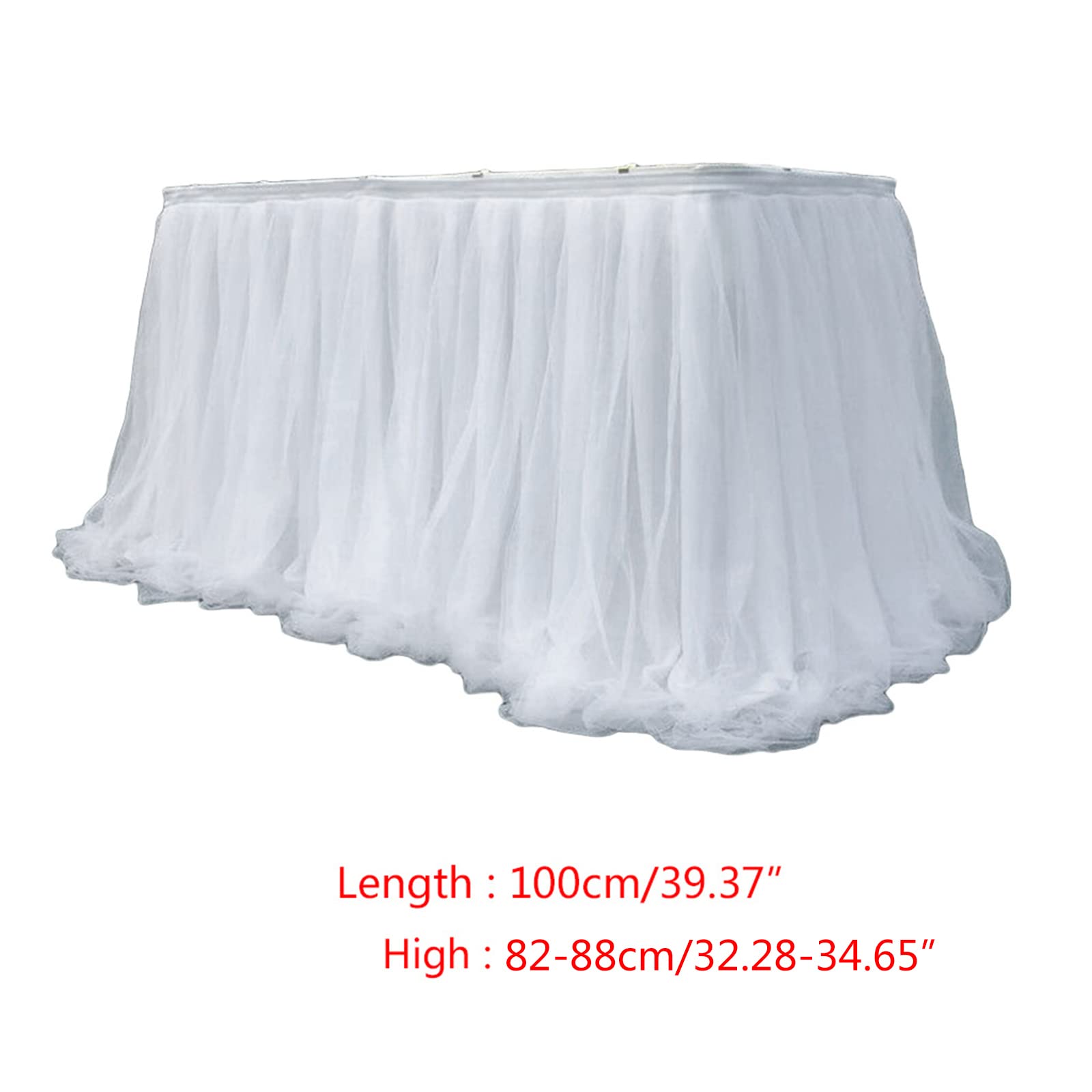 Ldbuejiaja Colorful Tablecloth Table Skirt Baby Shower Girls Birthday Table Skirt Pink Table Cloth Wedding Party for Dinning Tables Table Skirt Decoration Pink, 1 Meter