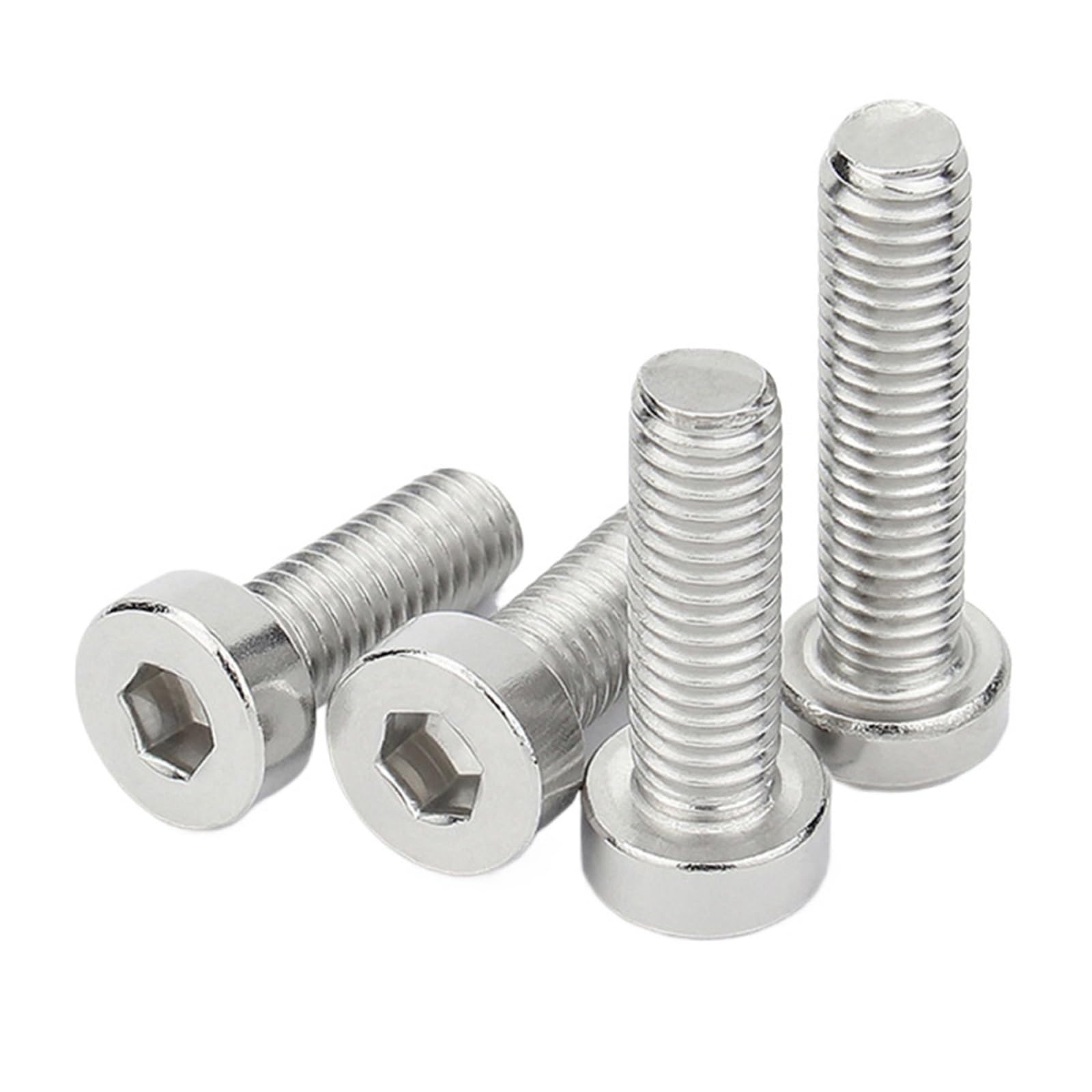 10 Pezzi M3 M4 M5 M8 M10 M12 Viti for macchinari a Testa cilindrica Sottile e Corta con esagono Incassato DIN794(55mm x10pcs,M8)