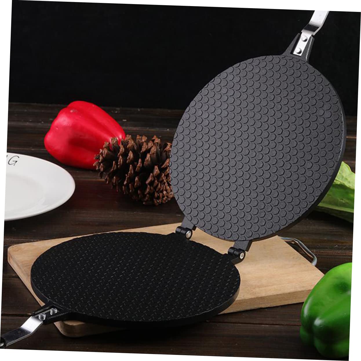 Operitacx Macchina Resistente e Nero Alluminio in Cottura Uniforme Omelette per’usura, Accessorio da Cucina per Casa e Regalo D’inaugurazione