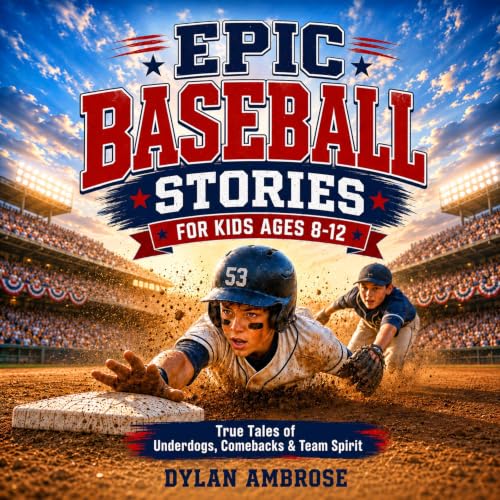 『Epic Baseball Stories for Kids Ages 8-12』のカバーアート