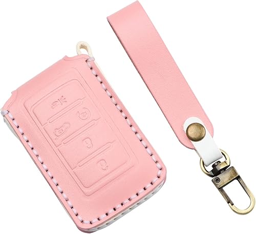 INTGET Key Fob Case Cover for 2023 2022 2021 Jeep Grand Cherokee L accessories Grand Wagonner Smart Keyless Holder Protector