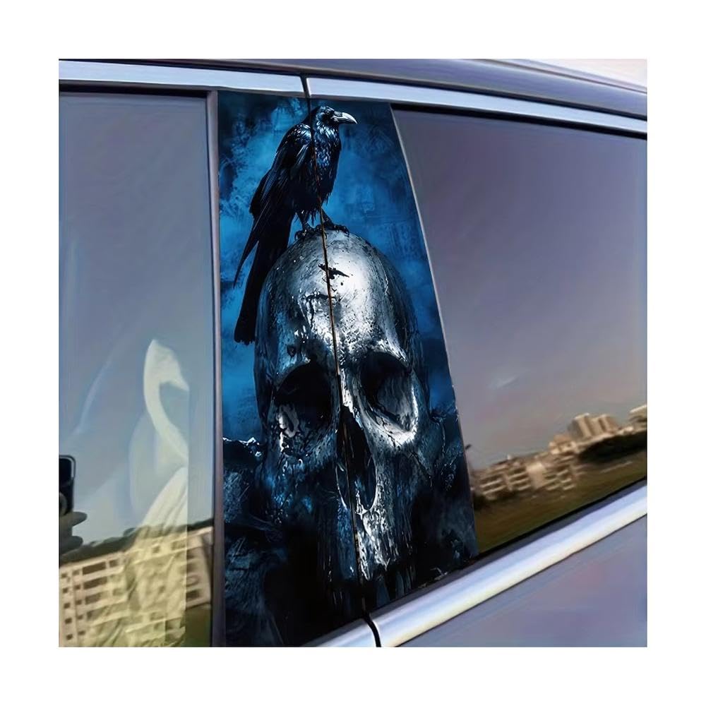 Film de protection voiture contre rayures motif corbeau 2 pièces