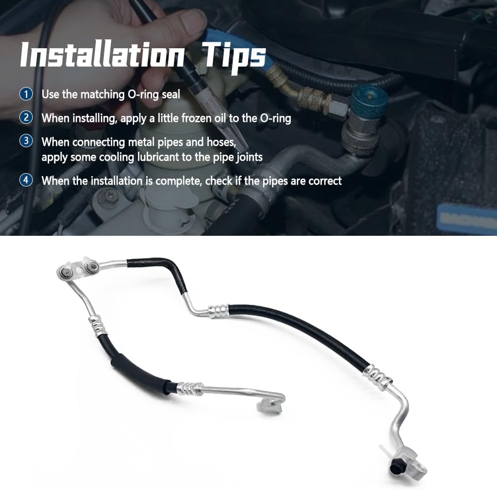 A/C Air Condenser Hose Pipe Assembly Compatible with Buick Encore & Chevy Trax 2015-2021, Replace 42588256, 95376436, 42366105, 95080777