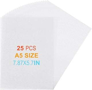25PCS Shrink Plastic Sheets, Shrink Art Paper for Crafts DIY Keychain Making, 8×6in