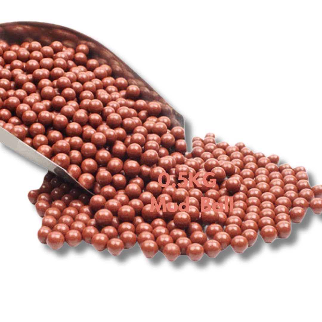 8mm Natural Red Clay Balls – 0.5kg Outdoor Practice Mud Balls for Slingshot Use-picture-27