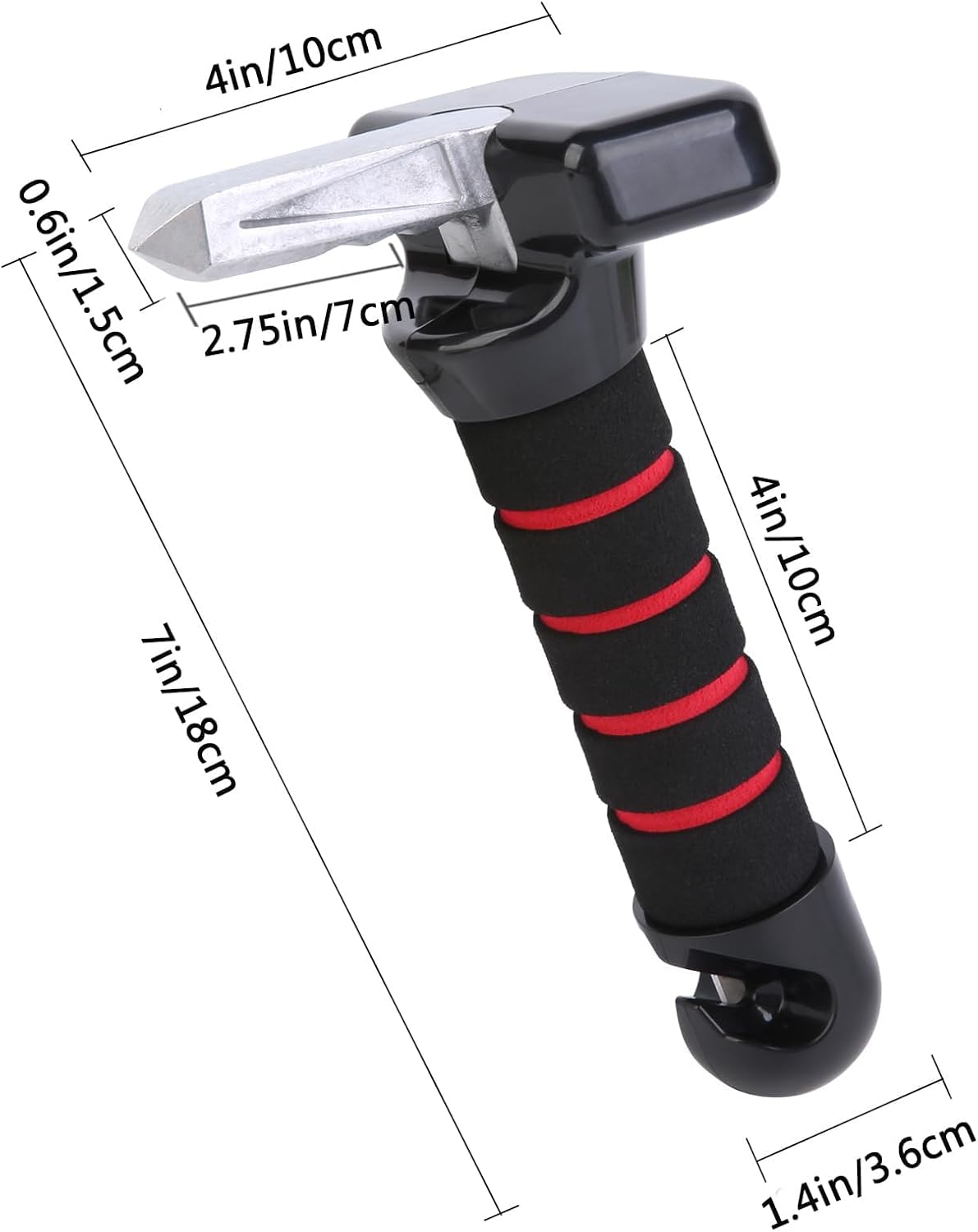 Multifunctional 3 in 1 Car Door Assist Handle & Emergency Escape Hammer, Anti-Slip Window Breaker with Seatbelt Cutter, for Elderly & Disabled,Blue-1Piece