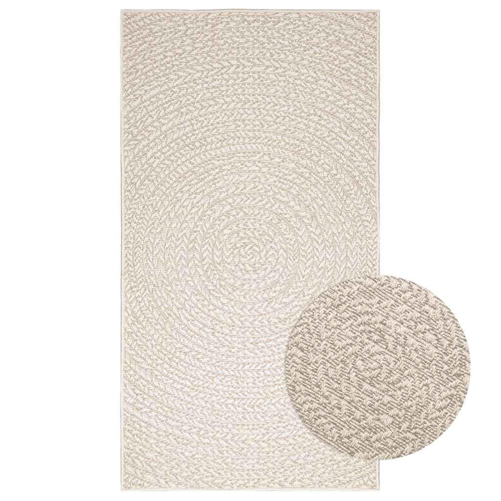 Tapis crème 80 x 150 cm aspect jute ZIZUR en polypropylène