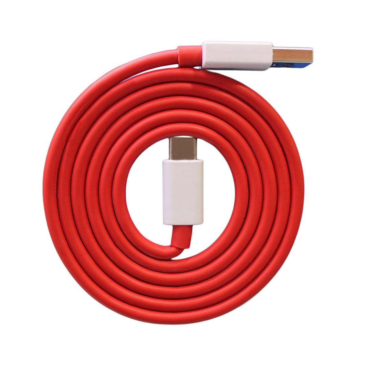 65W Type-C USB Cable for Nothing Phone 1 Charging Cable Original Like Fast Charger Cable | Dash Warp Dart Flash Super Vooc Data Cable (6.5 Amp, 1 Meter, TCRV15, Red)-image-33