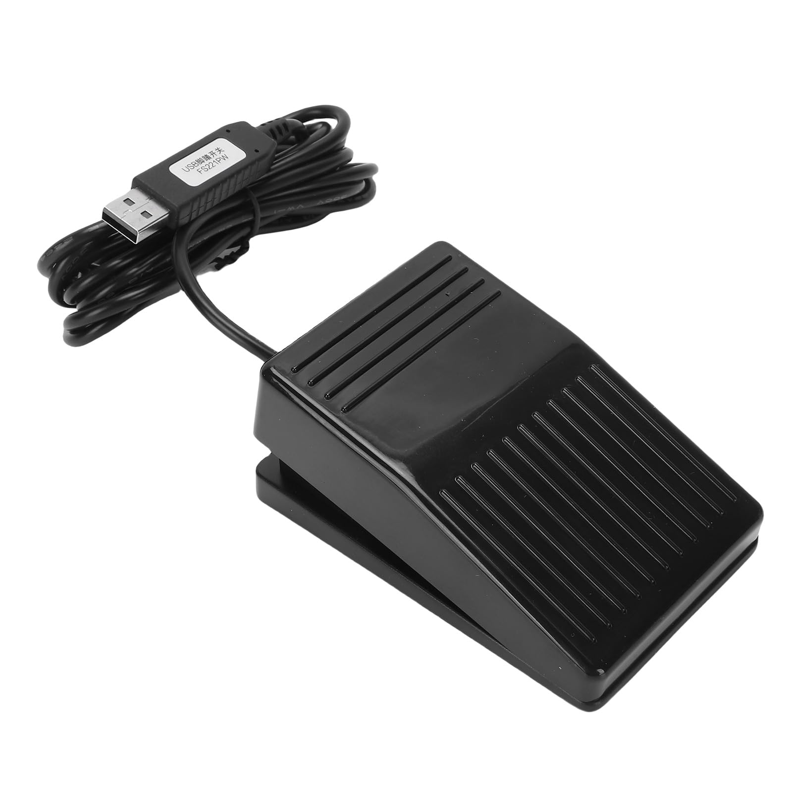 Interruptor de pedal USB para transcripción y videojuegos ergonómico 8