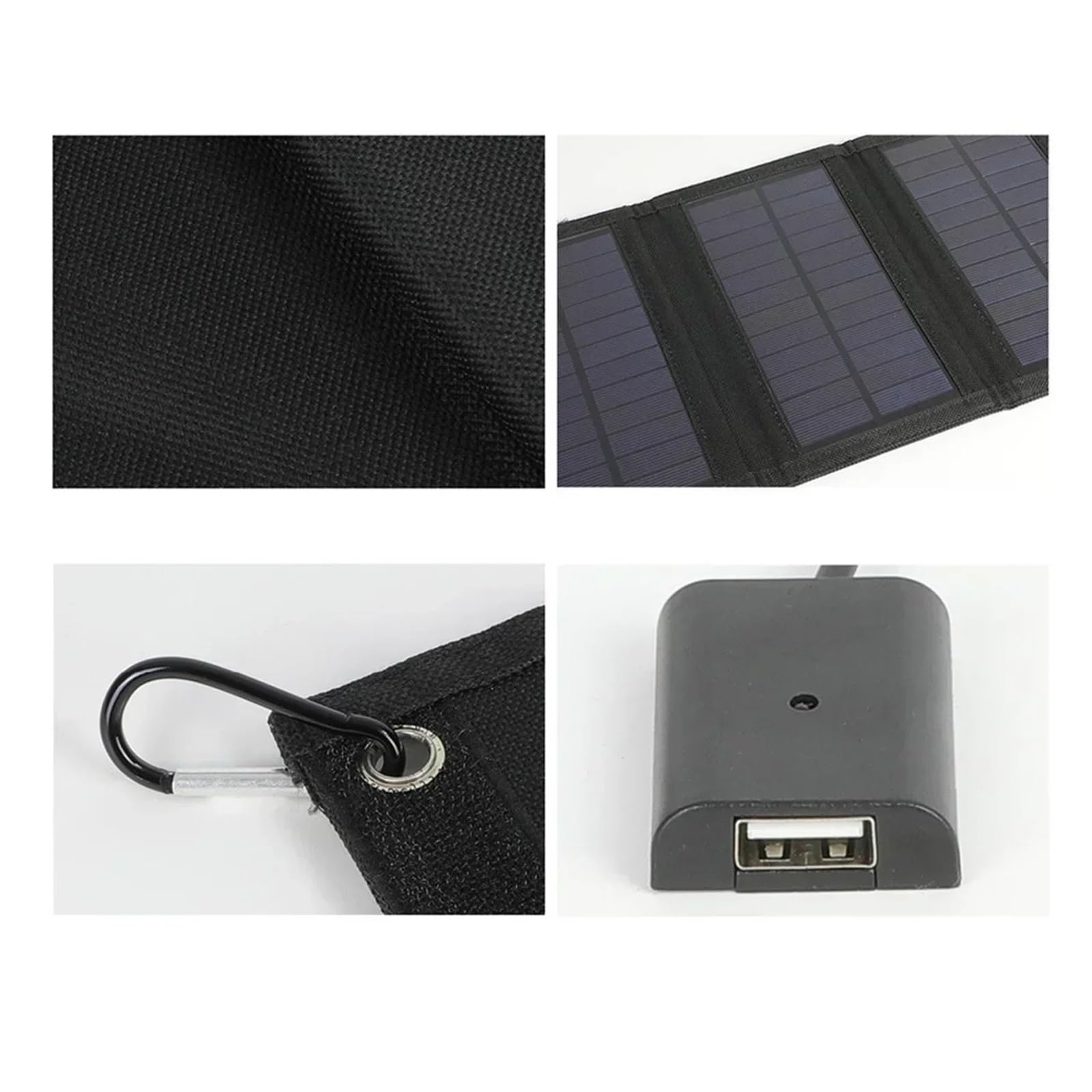 Panel solar plegable de 70W con cargador solar USB para teléfono celular y portátil