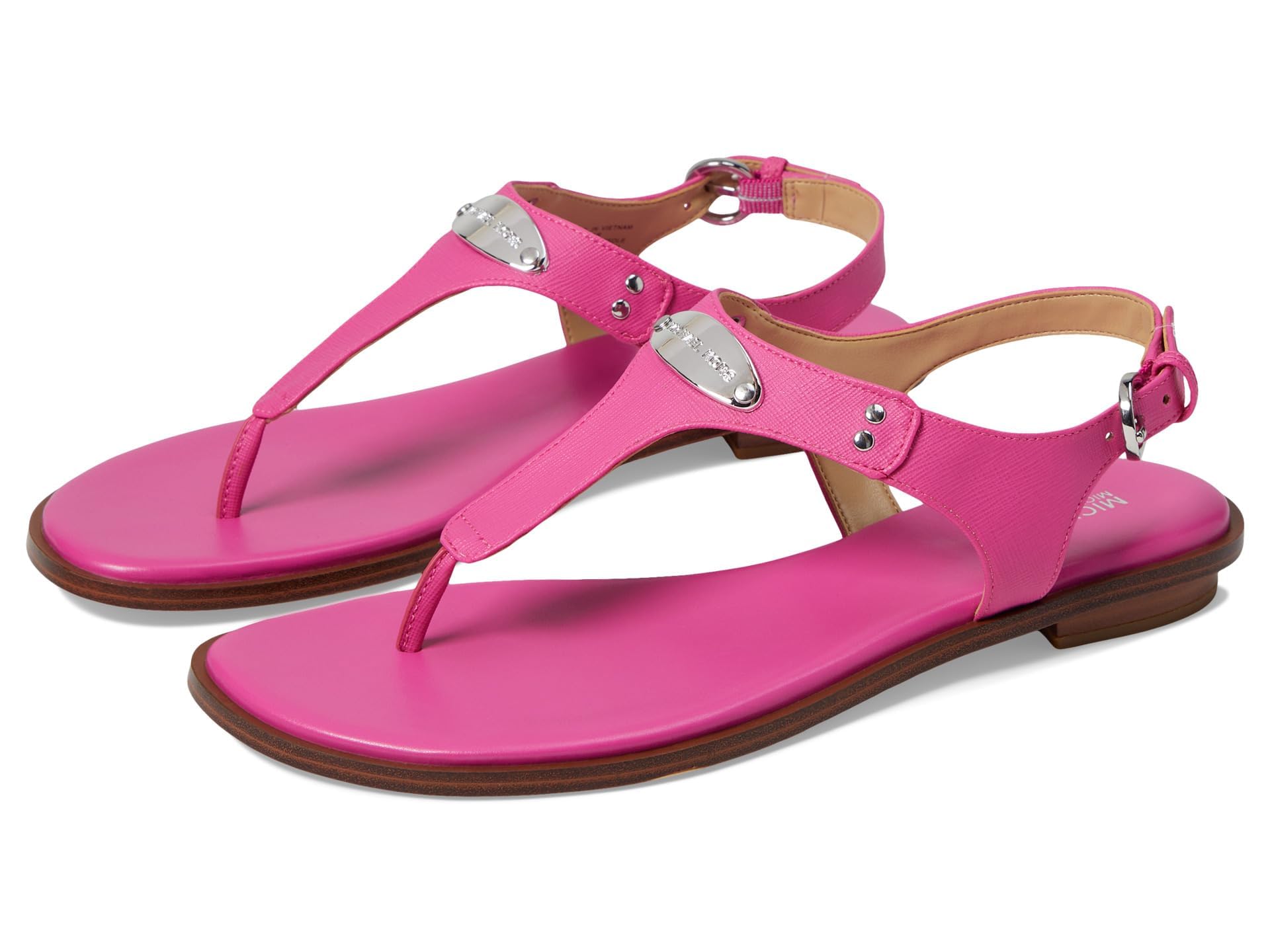 Michael Kors Womens Mk Plate Thong Flat Sandal Desertcart Seychelles