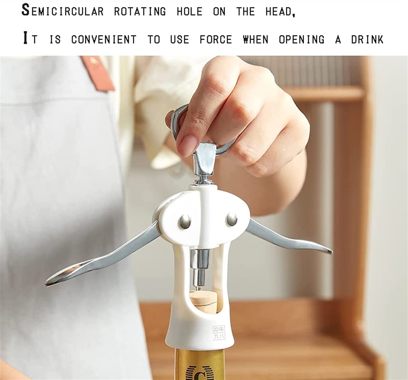 Abrebotellas - Abridores de Vino metálicos Resistentes - Sacacorchos multipropósito for Botellas de Vino y Cerveza - Ergonómico y fácil de Usar - Ideal for Uso doméstico