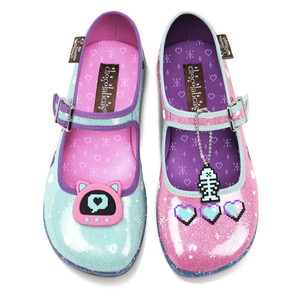 Hot Chocolate Design Chocolaticas Funky Canvas Women's Mary Jane Flat Shoes — view 74