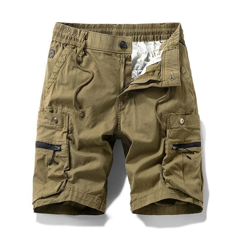 Short à cinq points décontracté pour homme en coton léger