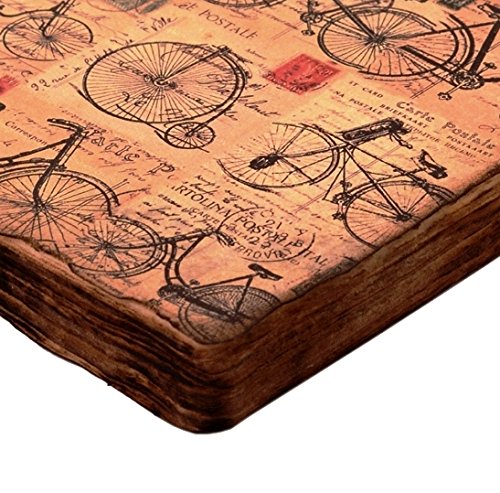 Purpledip Handmade Journal (Vintage Diary) 'The New Age': Fire Burnt Handmade Paper Notebook; Unique Gift For Personal Memoir (11119) - Image 4