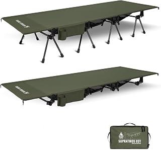 OneTigris SUPRATIROS Feldbett klappbar XXL, tragbar Campingbett bis 180 kg