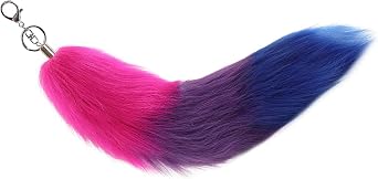 Foxes Tail Keychain Faux Furs Soft Furry Bag Hangings Charm Pendant Handbag Pendant Accessorise Keyrin