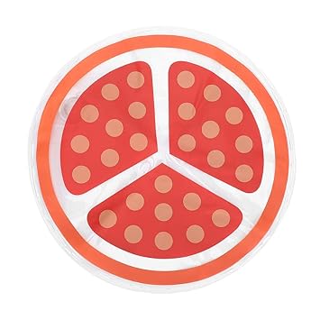 Round Cooler Mat Transparent Pet Ice Pad, Watermelon/Pomegranate PVC 14.2in Cats Cooling Blanket, Travel Summer for Home(#2)