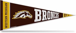 Rico Industries NCAA Western Michigan Broncos Rally 12" x 30" Felt Wall Décor Pennant - Great for Home/Bed Room/Man Cave Décor