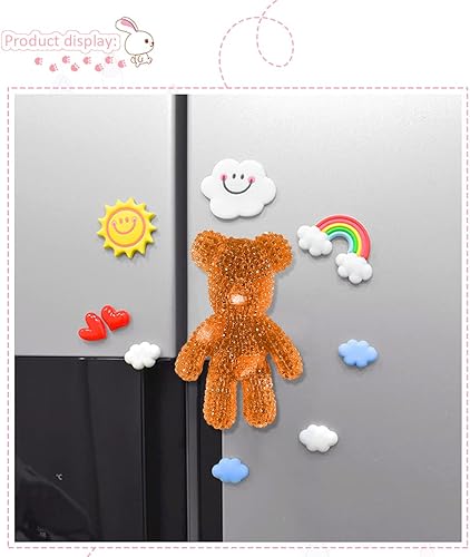 Miniatura 4 de 3 moldes de resina de silicona UV epoxi clave Chian moldes de fundición 3D conejo oso ratón cabeza para manualidades, nevera, coche, accesorios