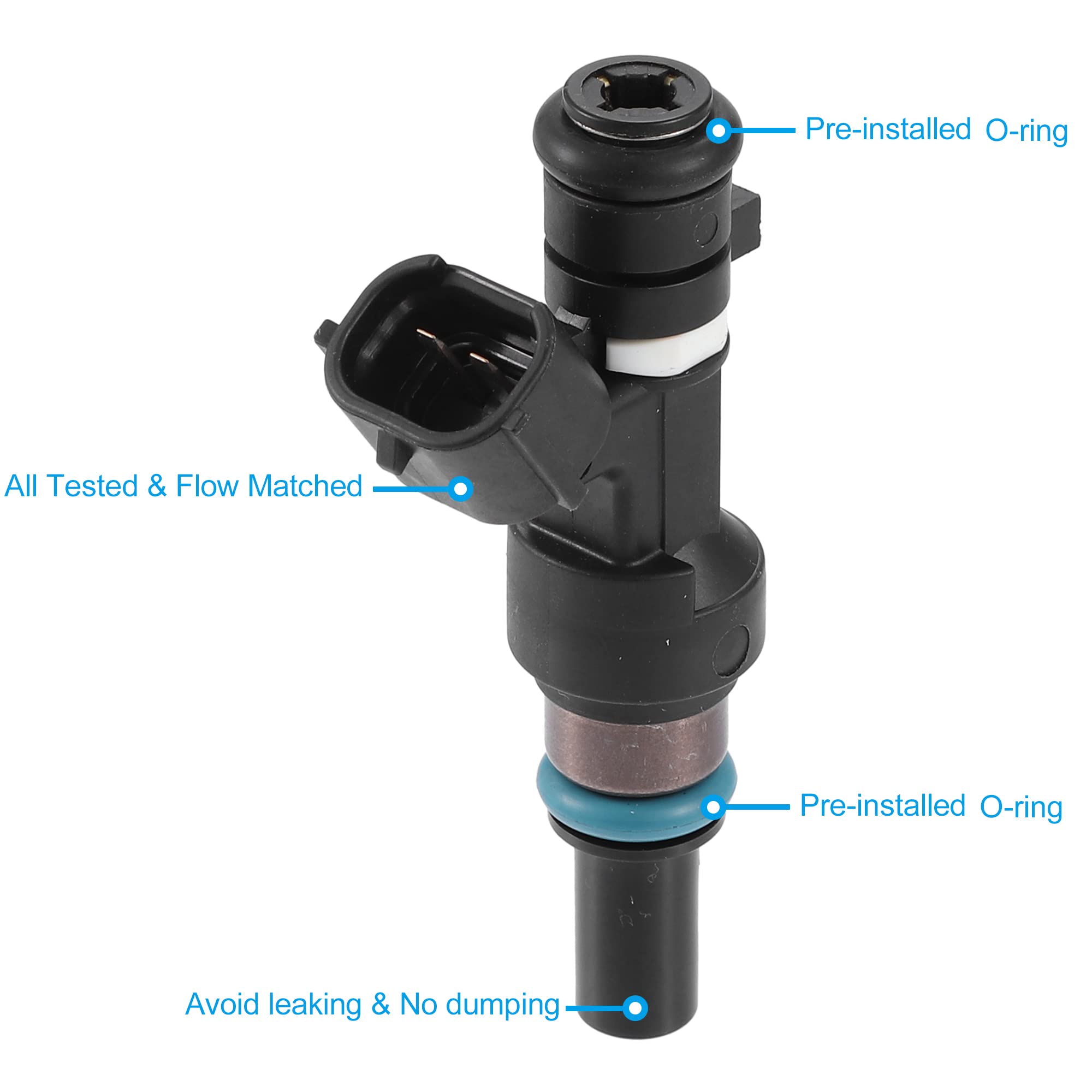A ABSOPRO 4pz 16600-1HC0A FBY11H0 Carburante Iniettore per per Nissan Micra 1.2L 2010