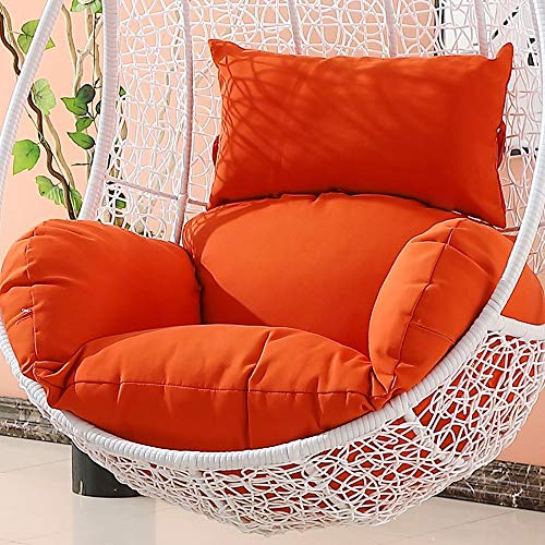 LUNANA Hanging Egg Hammock Chair pads, Multi color Swing Seat cushion Thick nest Hanging chair Back with Pillow Cushions Pillows Garden Sofa Armchairs Wheelchair Back Chair