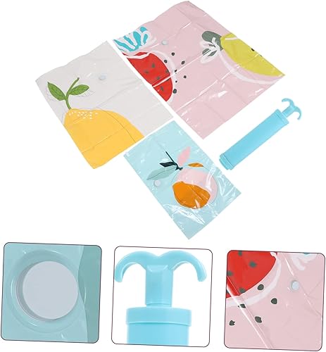 Miniatura 3 de KESYOO Bolsas de almacenamiento al vacío, bolsas de almacenamiento al vacío, bolsas de ahorro de espacio, bolsas de embalaje al vacío de frutas con