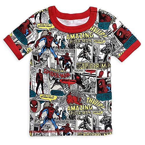 Marvel Spider-Man Comic Pj Pals For Boys, Size 7 Multicolored #TOP1