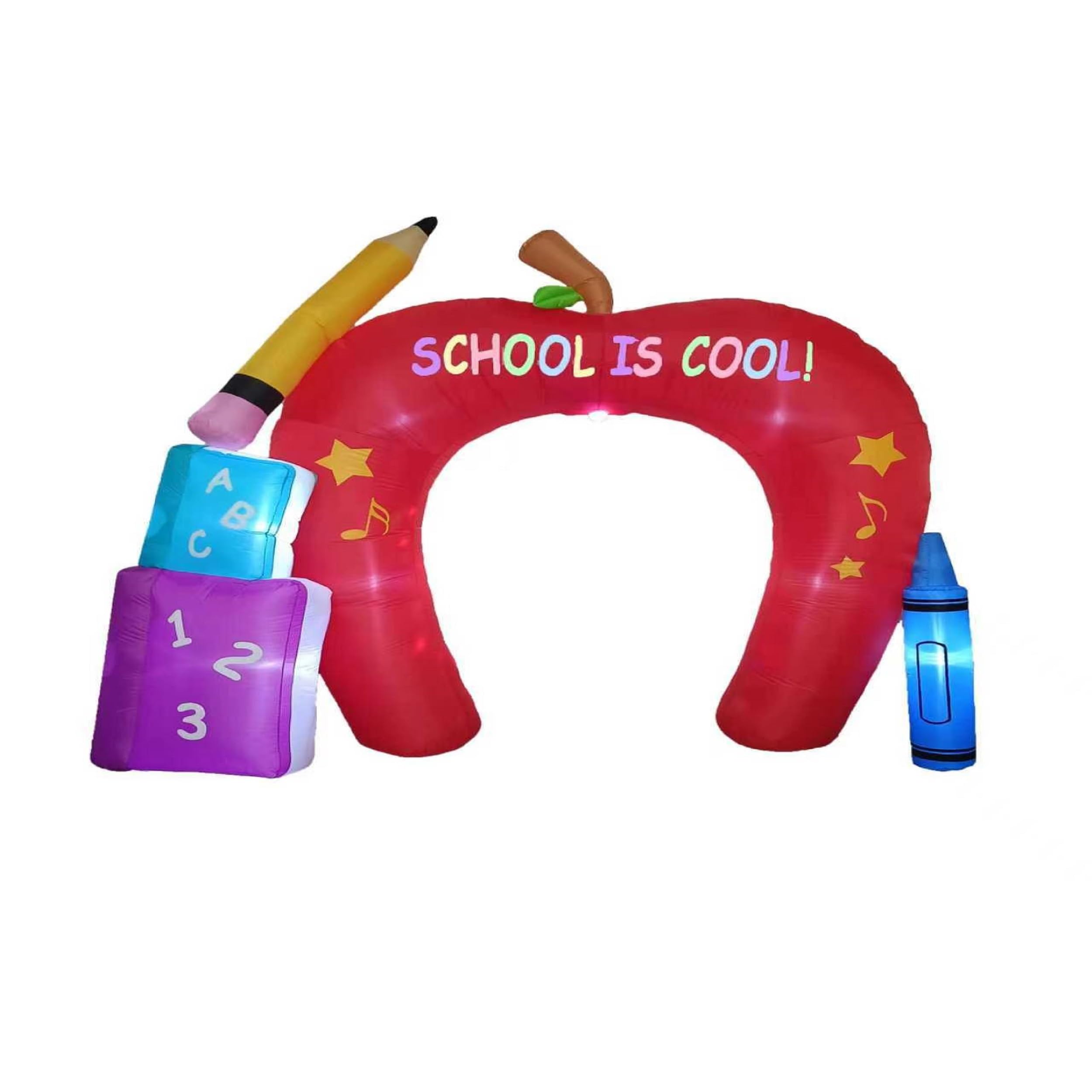 Arche de pomme pour la rentrée scolaire décor gonflable 3 m anti-stress