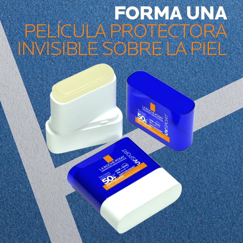 Miniatura 7 de La Roche Posay Anthelios UVSPORT pro-Resistance Stick SPF50+, con Mexoryl400 y vitamina E, todos los tipos y tonos de piel, 10ml | Pro-Resistance, Mexoryl400, Vitamina E, Todos los tipos y tonos de piel