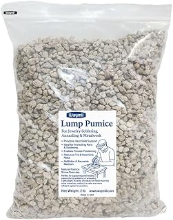 Jewelry Soldering Pumice, Annealing Pan Filler, Heat-Safe Metal Support, Third-Hand Pumice, Metalworking Tools, Craft Project Pumice, High-Temp Work Media 2 Lb