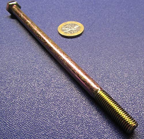 Grade 8 Zinc Yellow Steel Bolts RH PT 5/16"-24 x 6.00 Length 10 pcs